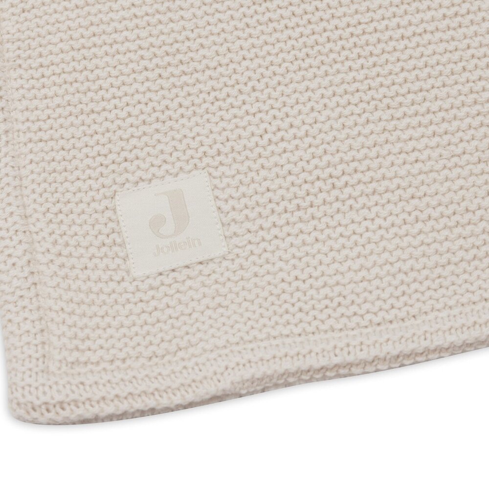 Deken Wieg 75x100cm Basic Knit Oatmeal/Velvet Deken Wieg 75x100cm Basic Knit Oatmeal/Velvet