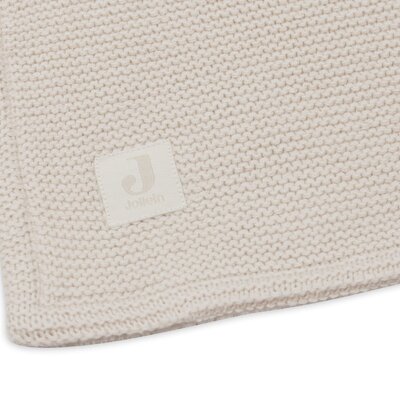 Deken Wieg 75x100cm Basic Knit Oatmeal/Velvet Deken Wieg 75x100cm Basic Knit Oatmeal/Velvet