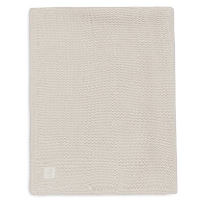 Deken Wieg 75x100cm Basic Knit Oatmeal/Velvet Deken Wieg 75x100cm Basic Knit Oatmeal/Velvet