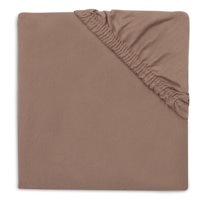 Hoeslaken Boxmatras Jersey 75x95cm Milky Coffee