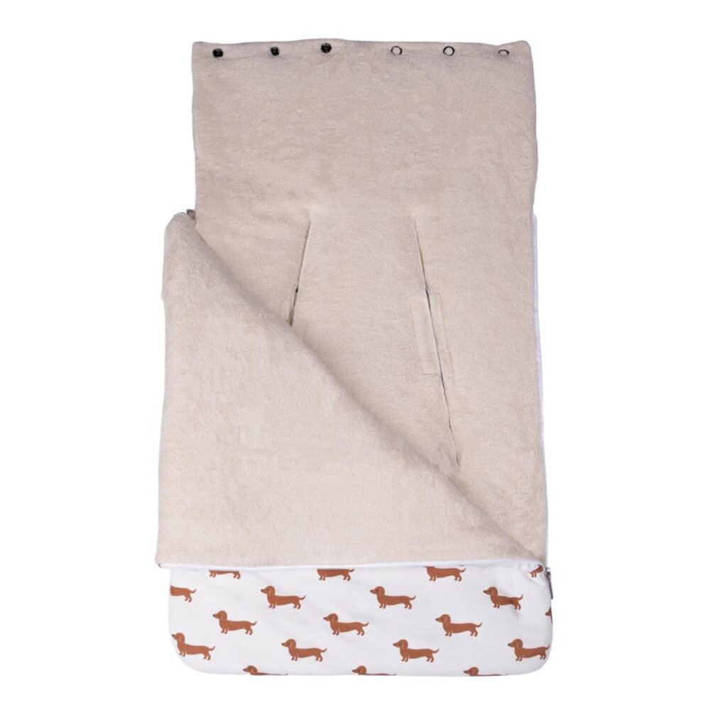 Nestje autozitje 0+ teckel allover taupe Allover taupe 