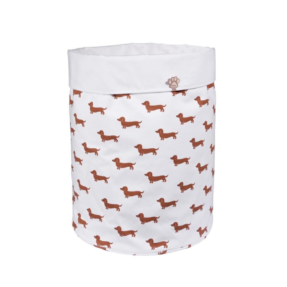 Storage bag large teckel allover taupe Storage bag large teckel allover taupe