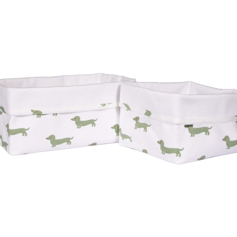 Storage bag set teckel allover matcha 