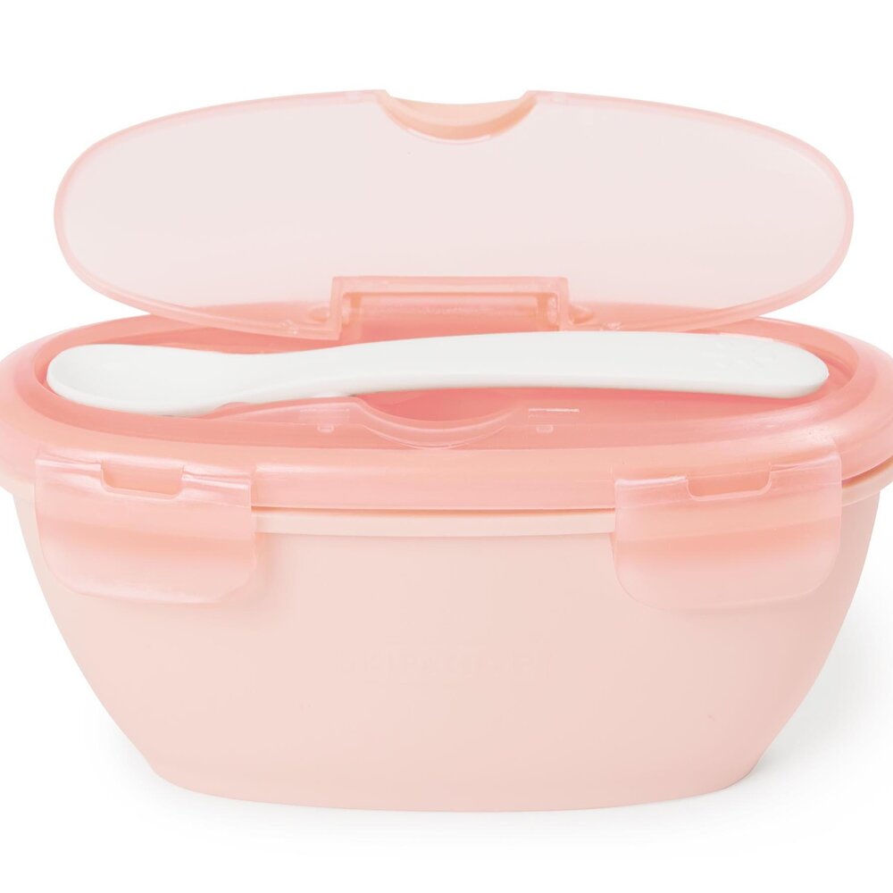 Reiskommetje met lepel coral