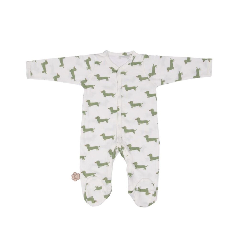 Pyjama 1 m teckel allover matcha Pyjama 1 m teckel allover matcha