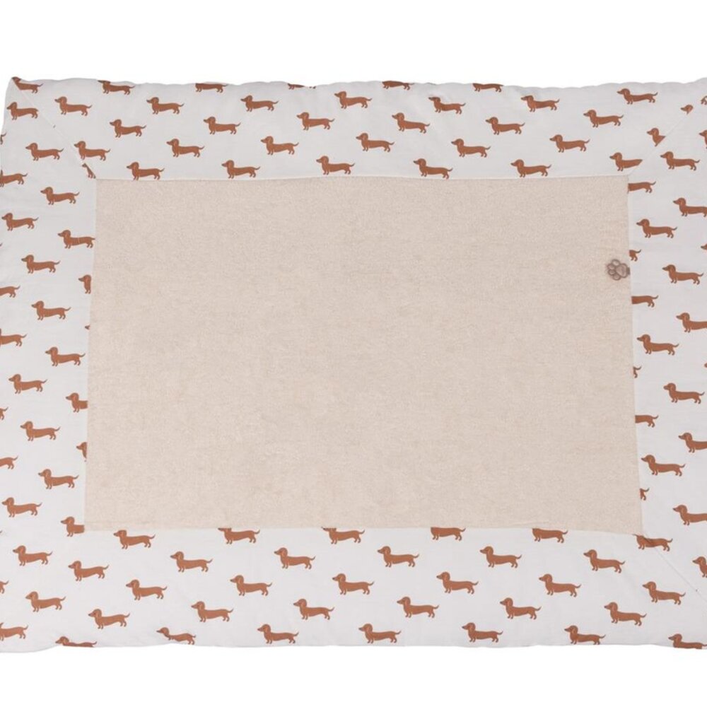 Parkligger teckel allover taupe Parkligger teckel allover taupe
