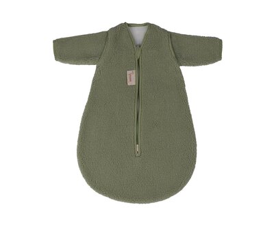 Slaapzak teckel teddy matcha 70cm+mouw - autostoel