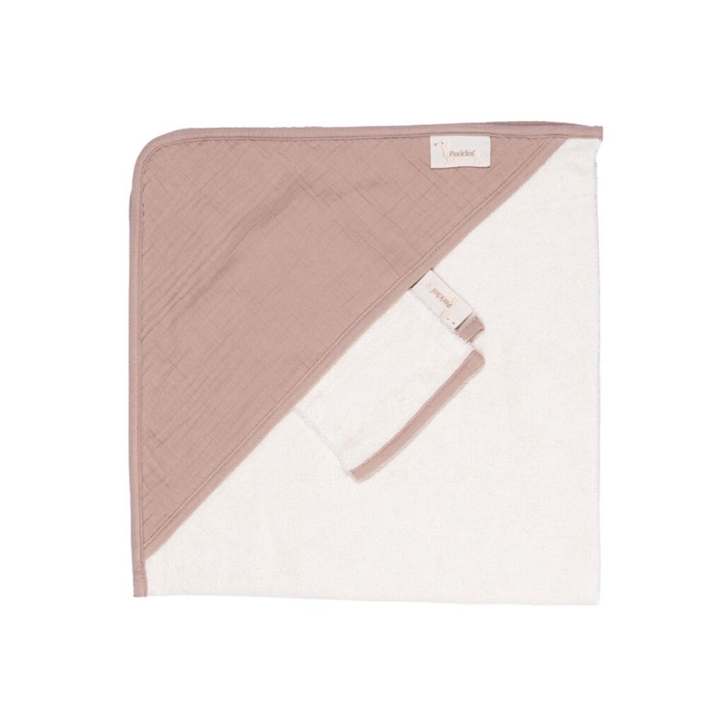 Badcape+washand teckel powder