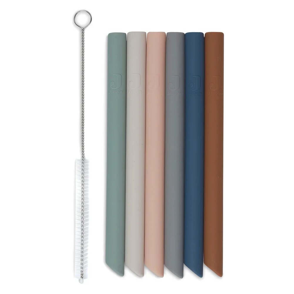Siliconen Rietjes - Multicolour - 6 Stuks -