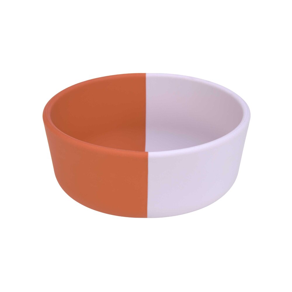 Silicone Bowl Happy Rascals Heart lavender