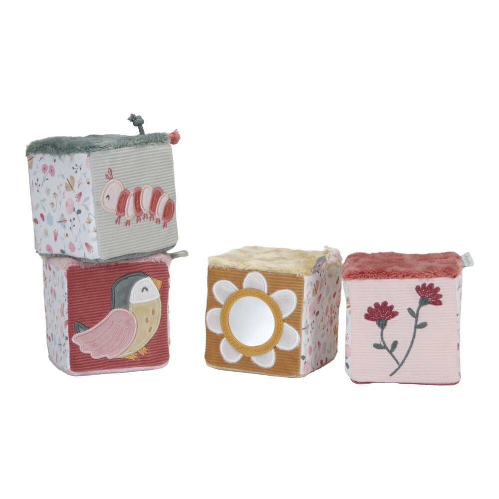 Zachte blokkenset Flowers & Butterflies