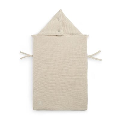 Voetenzak voor Autostoel & Kinderwagen - Basic Knit Nougat