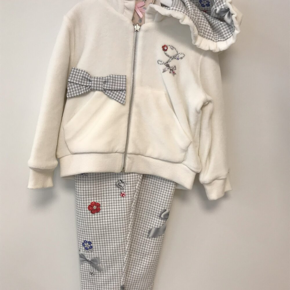 Jogging: Vestje met legging Ecru