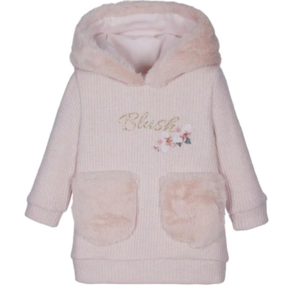 Jurkje Blush met pels roze