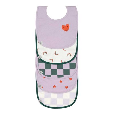 Slabben 5 st Happy Rascals Heart Lavender