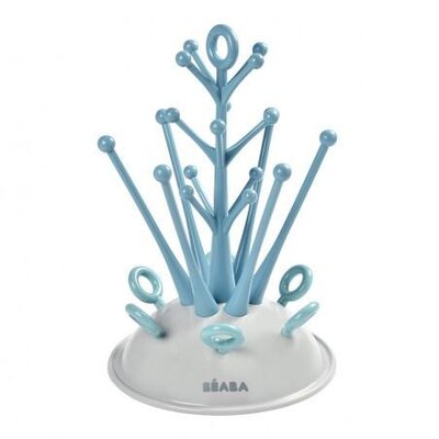Uitdruiprek boom voor zuigflessen - blauw Blauw
