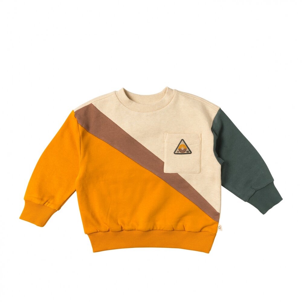 Sweater Colorblock Maddox Honeycomb