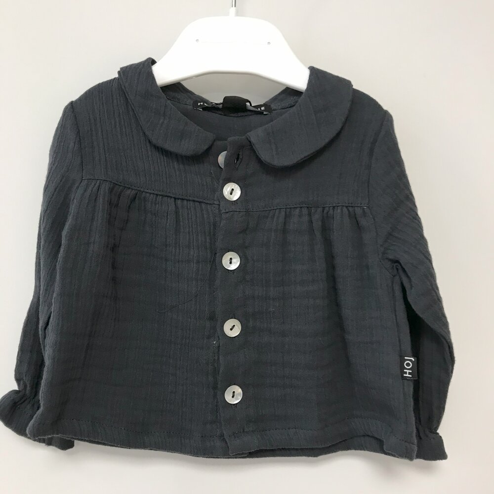 Blouse met Kraag Vintage vintage blue