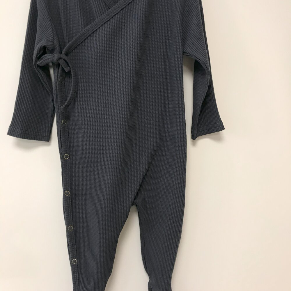 Babypakje met Omslag Waffle vintage blue