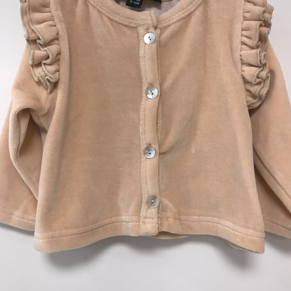 Cardigan Meisje Velvet oatmeal