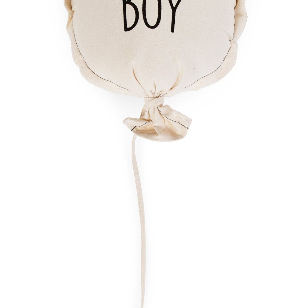 Canvas ballon decoratie 'boy' 35x26x8
