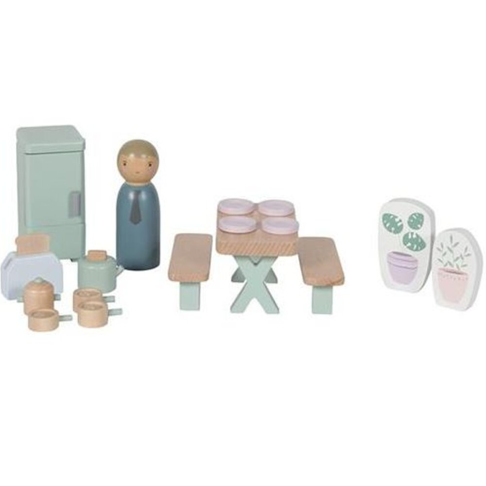 Uitbreidingsset poppenhuis - keuken