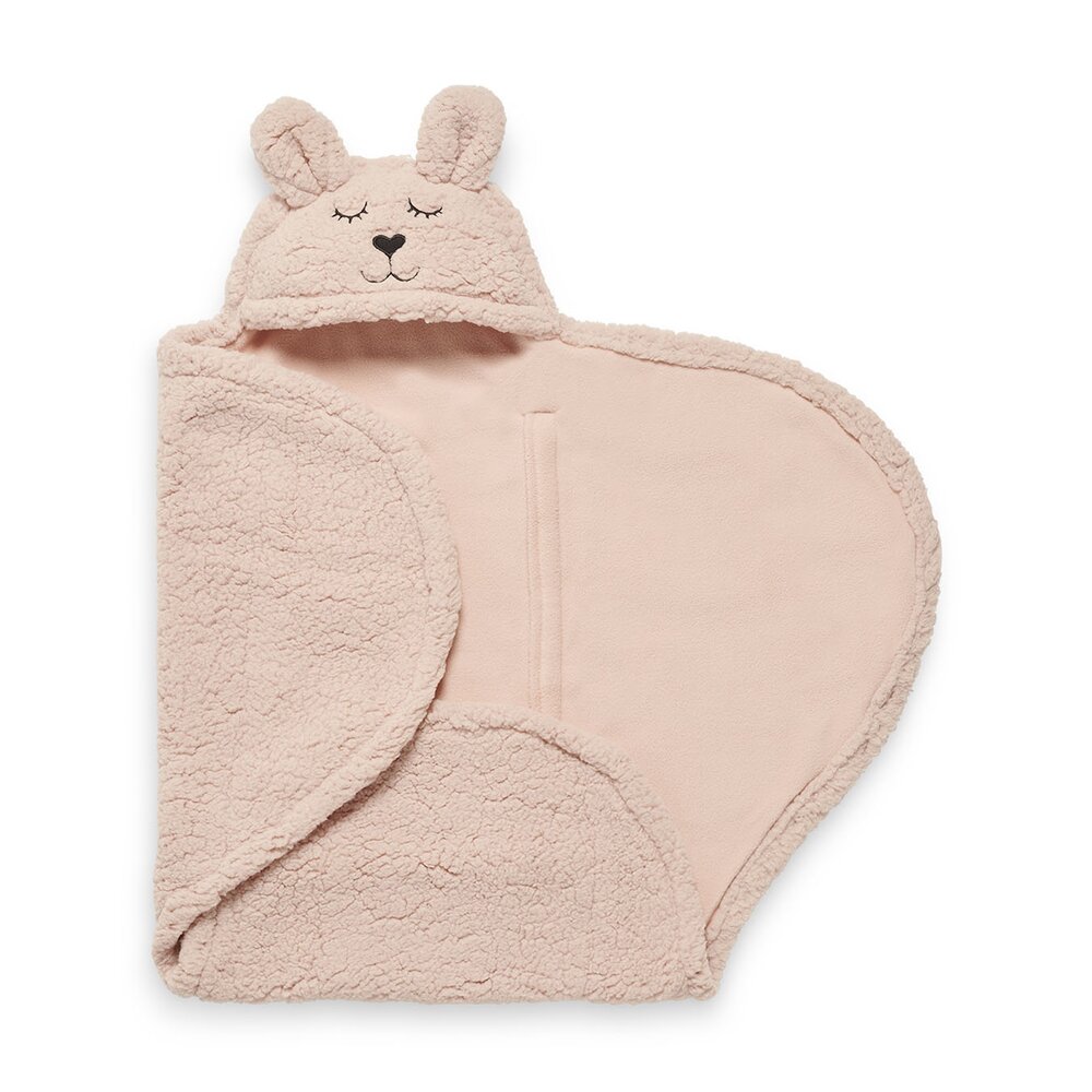 Wikkeldeken bunny Pale pink