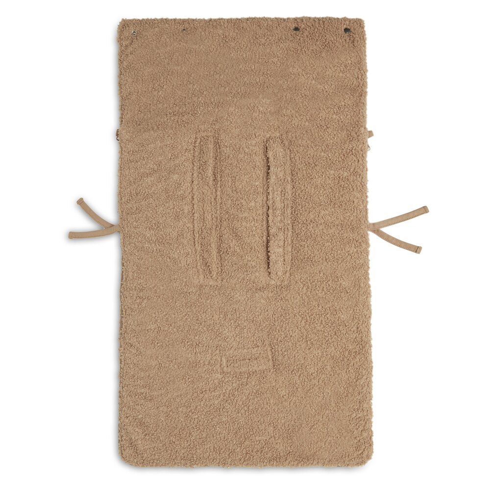 Voetenzak voor Autostoel & Kinderwagen Boucle Biscuit