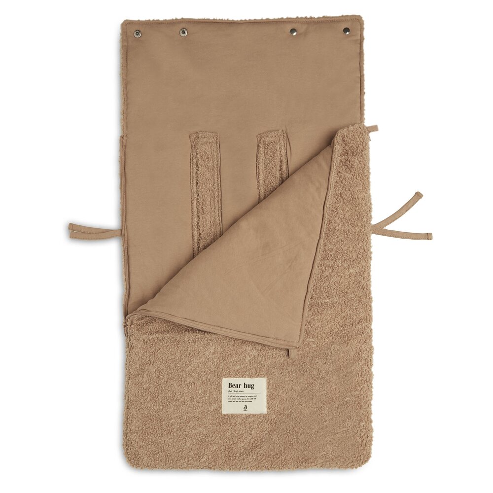 Voetenzak voor Autostoel & Kinderwagen Boucle Biscuit