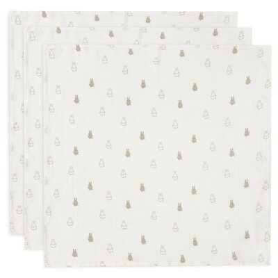 Hydrofiele Doek Small 70x70cm - 3 Stuks Happy Miffy Olive Green