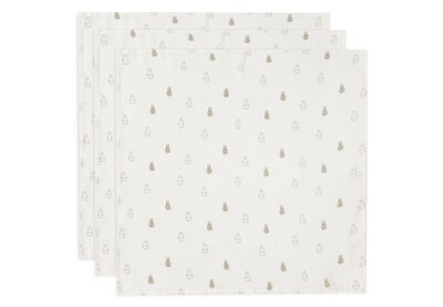 Hydrofiele Doek Small 70x70cm - 3 Stuks Happy Miffy Olive Green