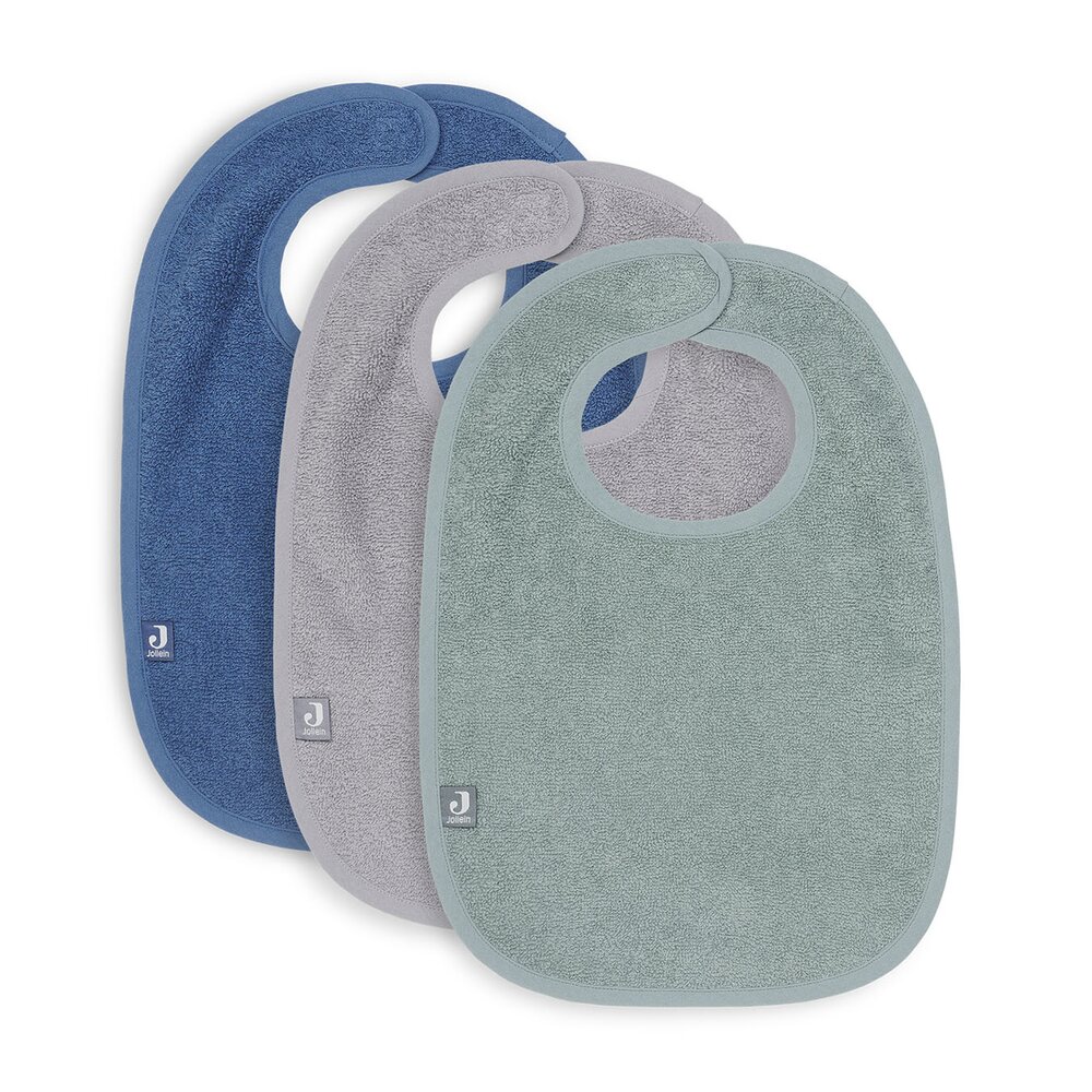 Slab Badstof - Ash Green/Storm Grey/Jeans Blue - 3 Stuks Ash Green/Storm Grey/Jeans Blue