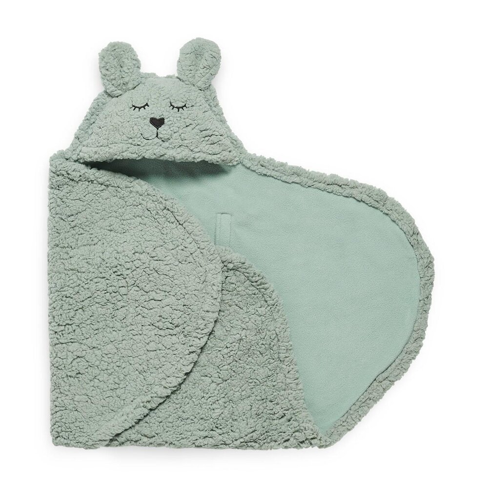 Wikkeldeken bunny Ash Green