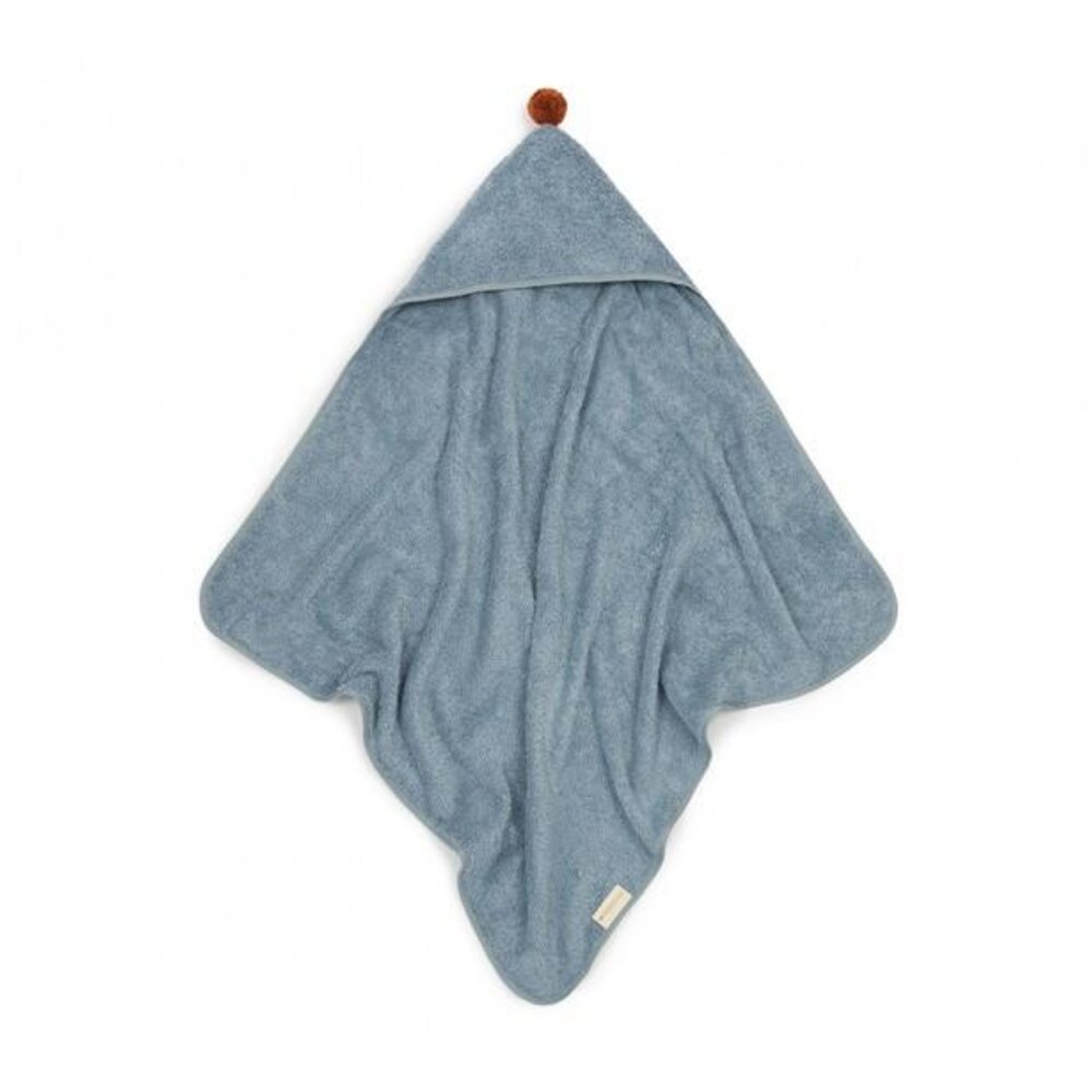 So cute baby bath cape73x73 Blue 