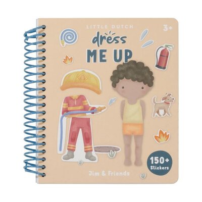 Aankleed- en stickerboek Jim & Friends