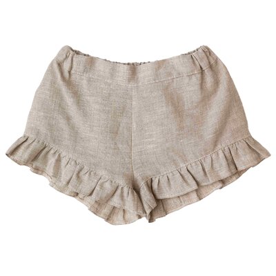 Beige frilly short