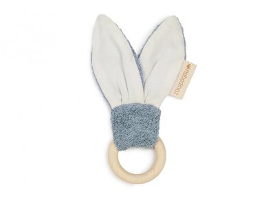 Bunny teether ring 7cm Blue