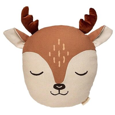 Deer cushion 32x34x10 Sienna brown