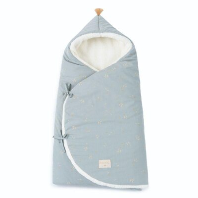 Cozy winter baby nest bag 0-3 months willow Soft blue