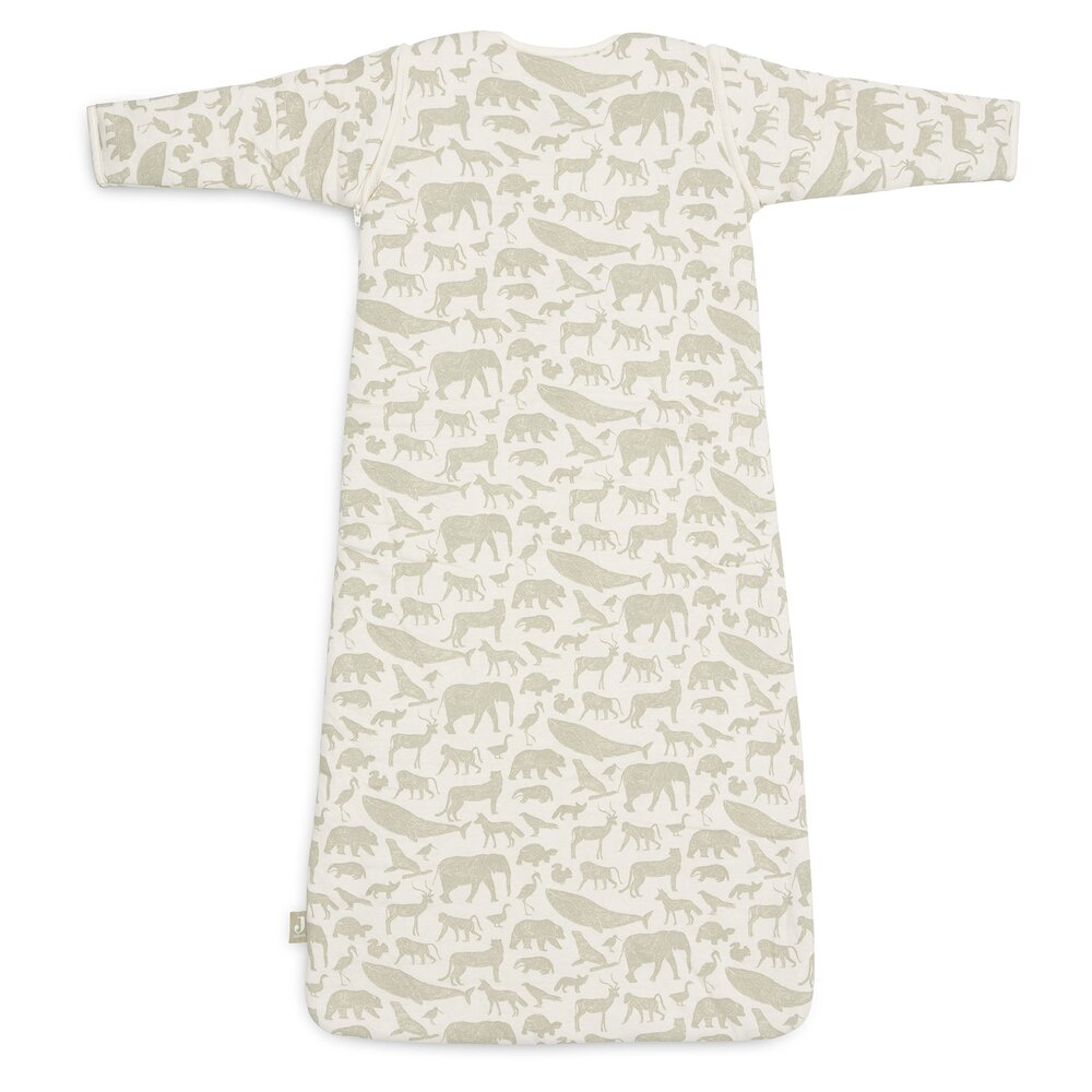 Baby Slaapzak Met Afritsbare Mouw 70cm Animals Olive Green