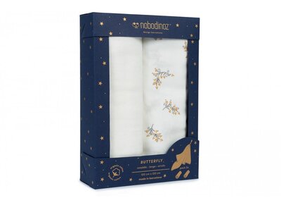 Box 2u butterfly swaddles 100x120 Flore