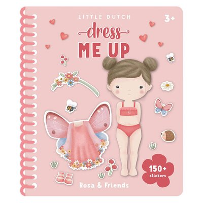 Aankleed- en stickerboek Rosa & Friends