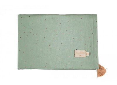 Treasure summer blanket 100x70 toffee sweet dots/ eden green