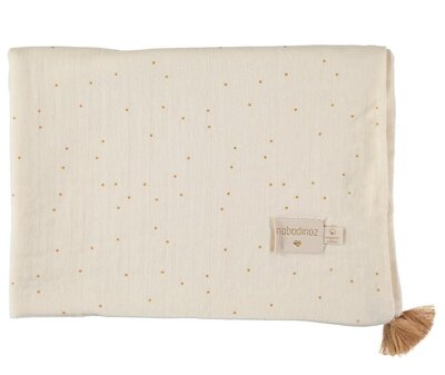 Treasure summer blanket 100x70 honey sweet dots natural