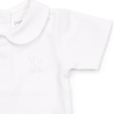 Noa Body Korte mouw met rond kraagje White