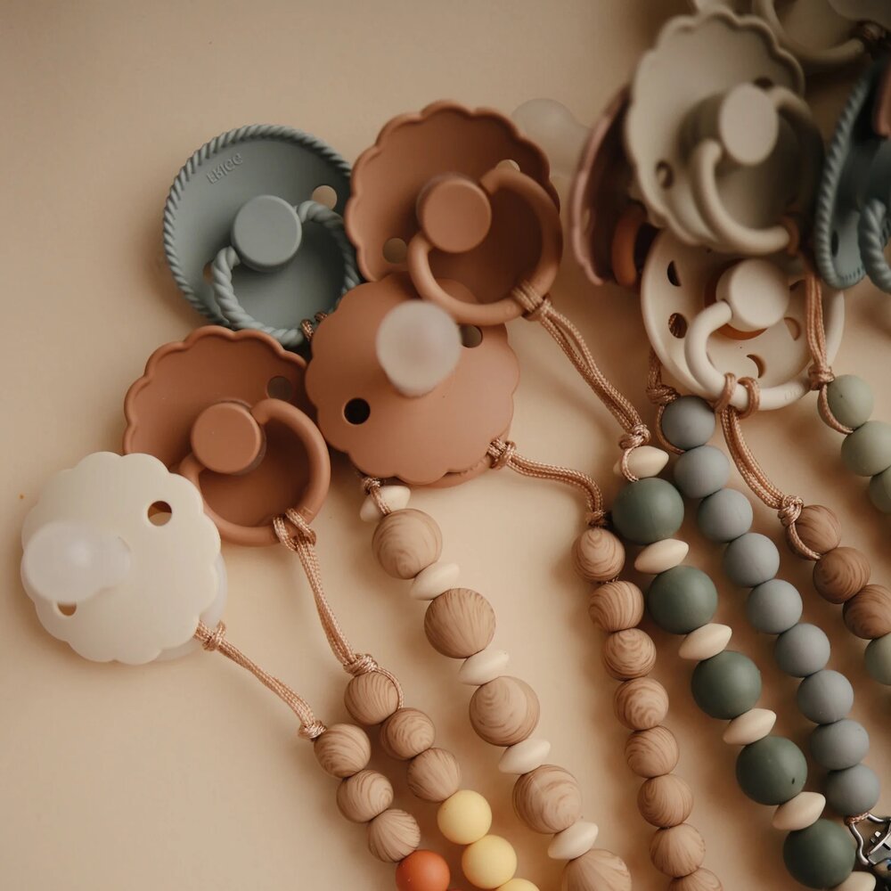 Fopspeenketting LUNA Faux Wood