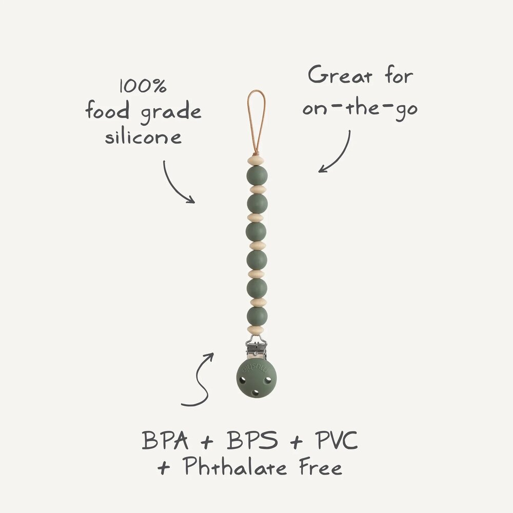 Fopspeenketting LUNA Faux Wood
