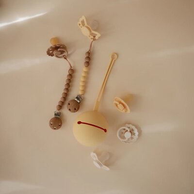 Fopspeenhouder silicone Pale Daffodil Fopspeenhouder silicone Pale Daffodil