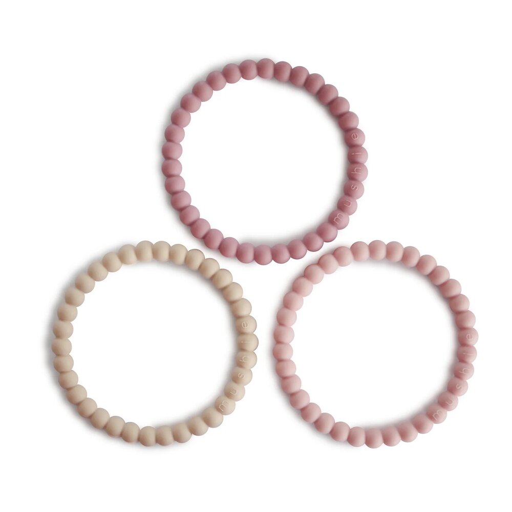 Armband silicone (3pack) Linen / Peony / Pale pink