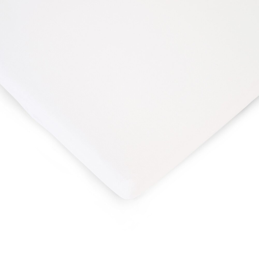 Hoeslaken box 75x95 bio organic Wit